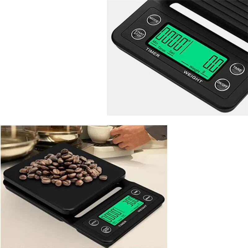 Balança de Precisão com Timer - 0.1g - LCD de Alta Precisão - Escala Digital de Cozinha