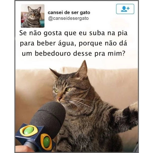 AquaPure - Fonte para Gatos Bebedouro de Cerâmica 3 Litros