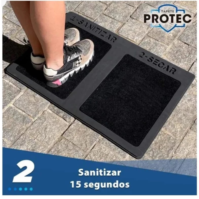 Tapete sanitizante e higienizador em EVA PRETO - Antisséptico