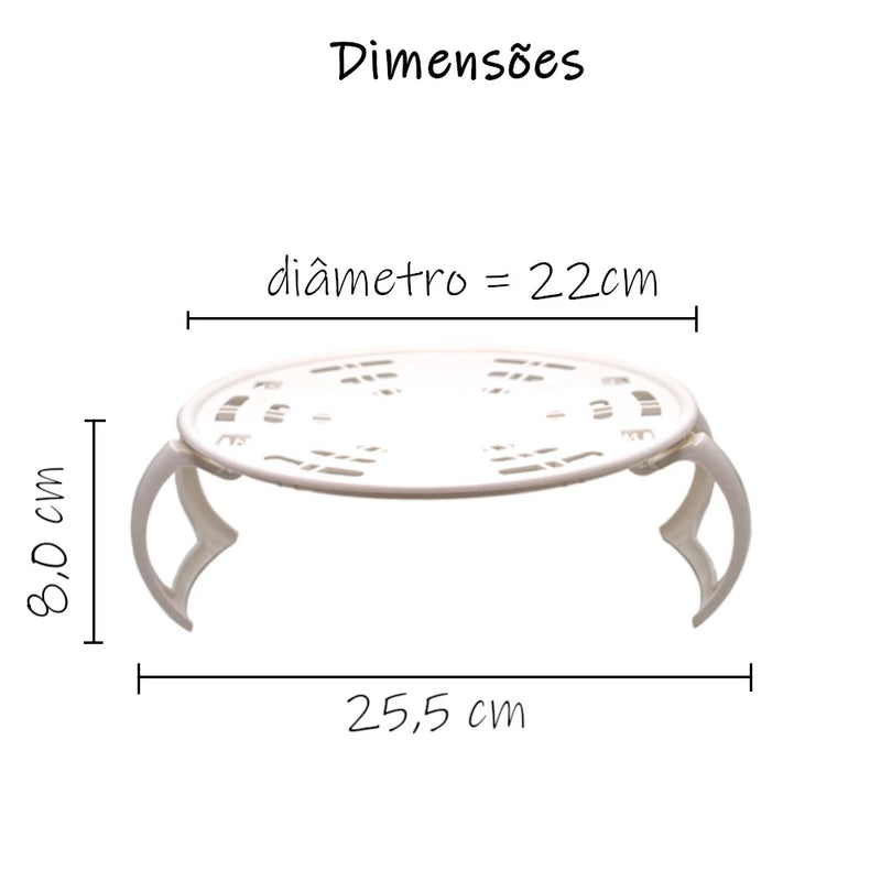 Bandeja Suporte de Pratos para Micro-ondas - 2 andares