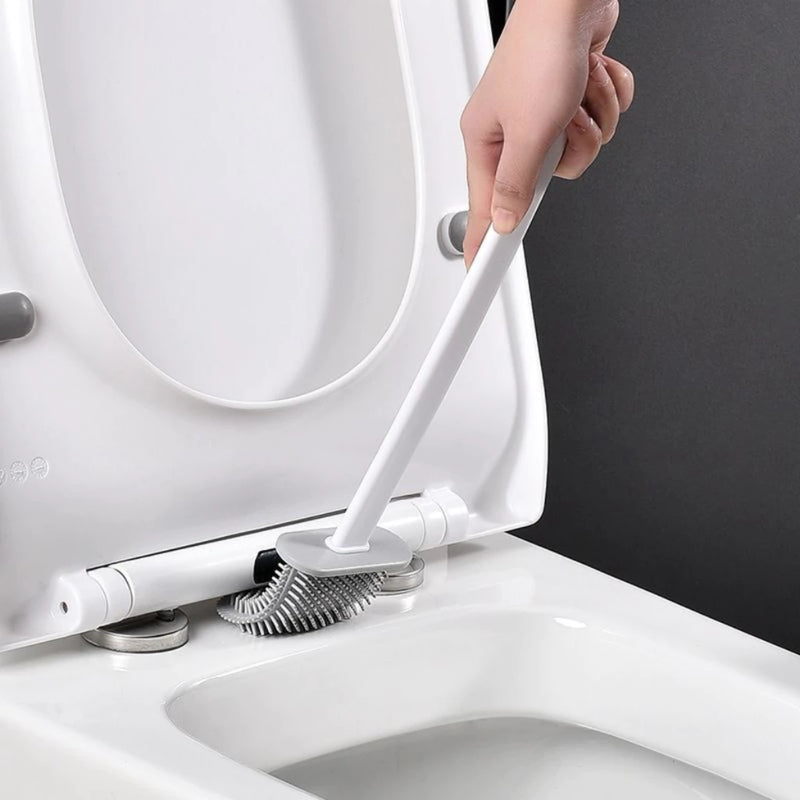 ToiletBrush - Escova de Vaso Sanitário de Silicone com Suporte para Parede