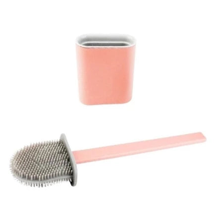 ToiletBrush - Escova de Vaso Sanitário de Silicone com Suporte para Parede