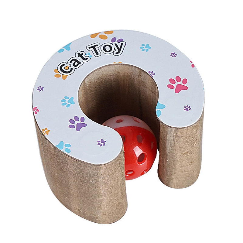 MagicPaws - Brinquedo Para Gato Arranhador Papel Sanfonado Dobrável Com Bola